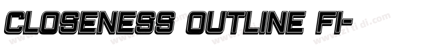 Closeness Outline Fi字体转换